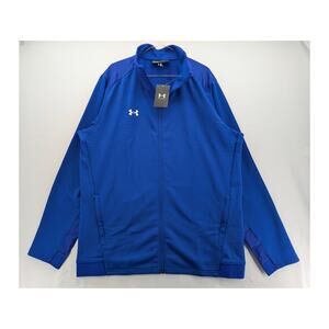 NWT Under Armour Men's UA Command Full Zip Warm-Up in Royal sz XL